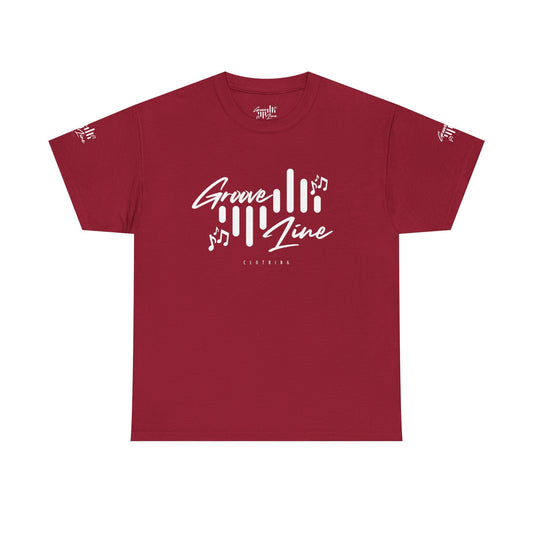 Groove Line's RED READY Edition Unisex Heavy Cotton Tee - Comfortable Everyday Essential