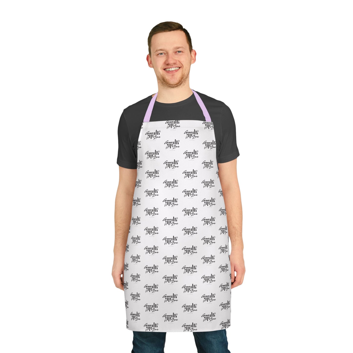 Groove Line Cooking Apron with 5-Color Straps – Perfect for BBQ Chefs & Gift Giving