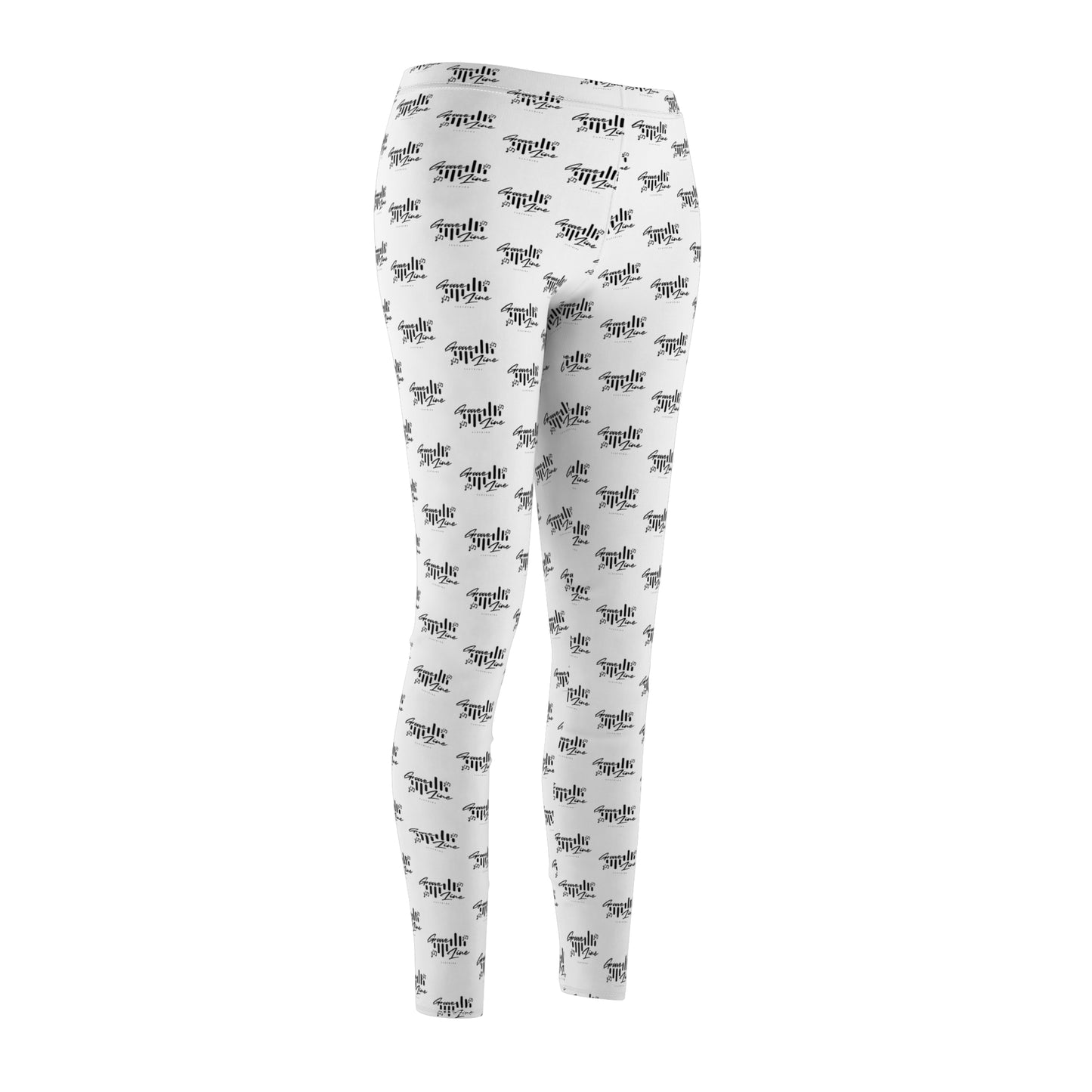 Groove Line Women's Leggings - Unique Black & White Design for Everyday Comfort