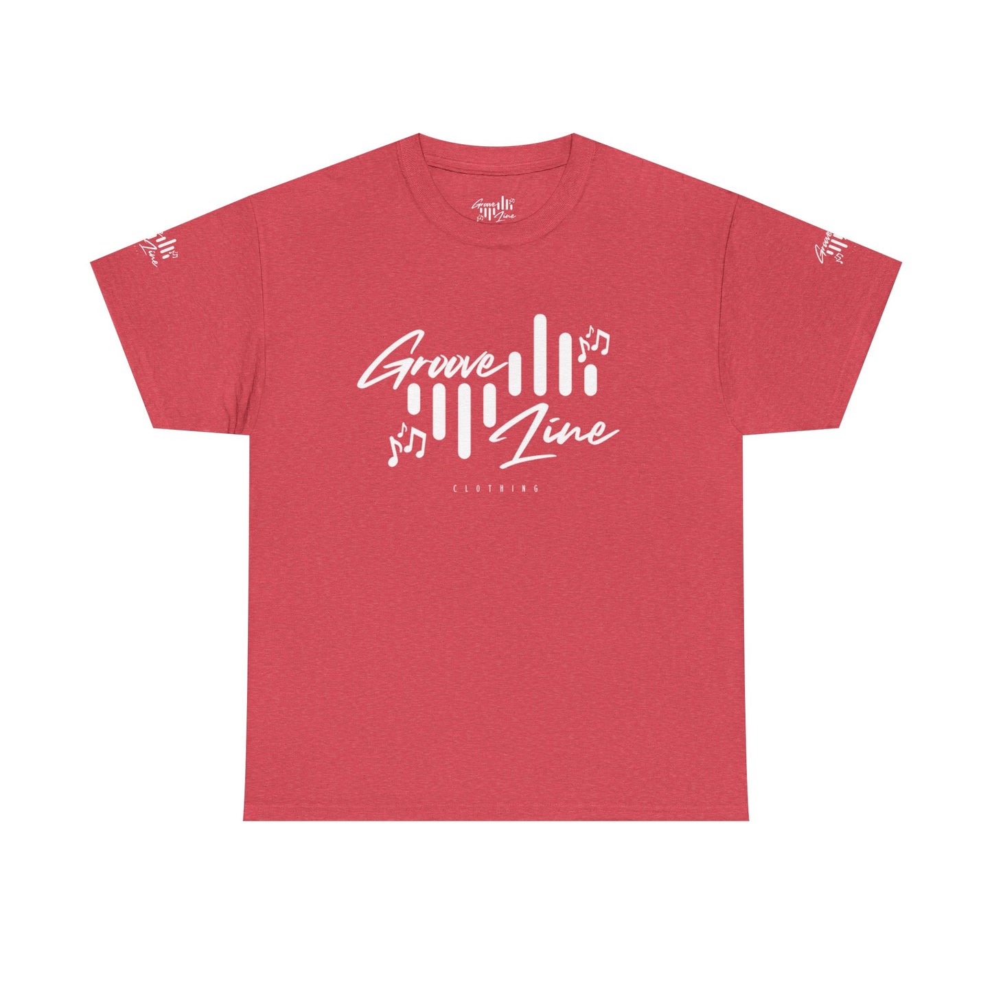 Groove Line's RED READY Edition Unisex Heavy Cotton Tee - Comfortable Everyday Essential