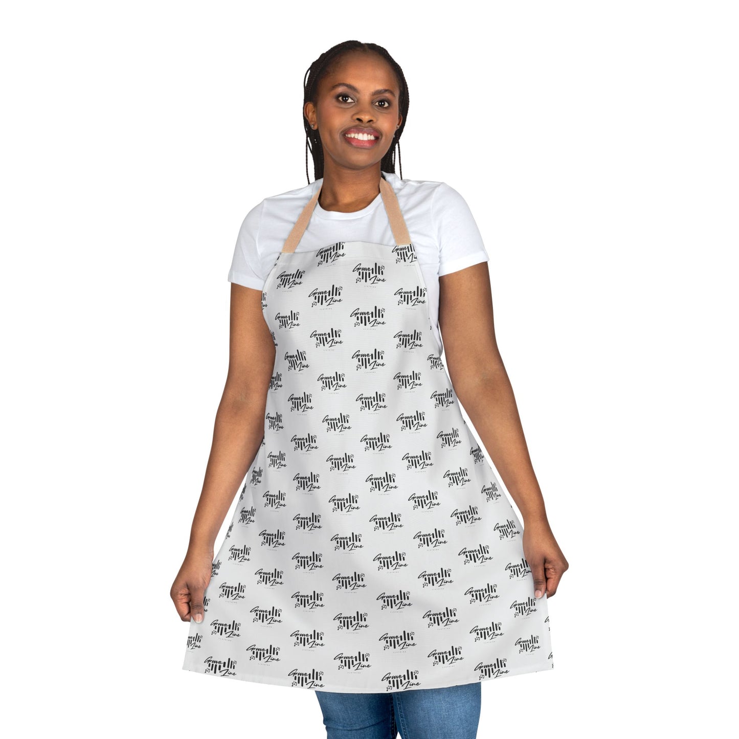 Groove Line Cooking Apron with 5-Color Straps – Perfect for BBQ Chefs & Gift Giving