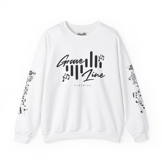 Groove Line Music Crewneck Sweatshirt - Unisex Heavy Blend™