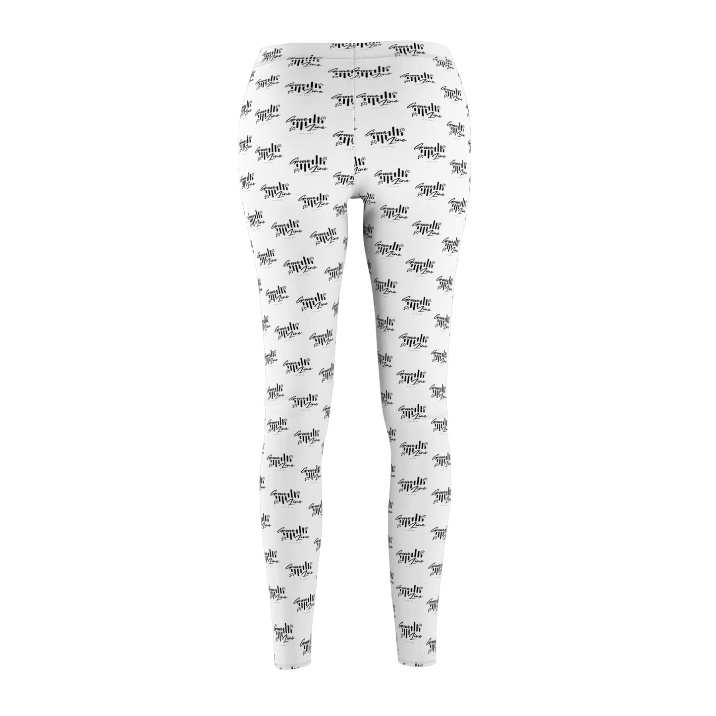 Groove Line Women's Leggings - Unique Black & White Design for Everyday Comfort