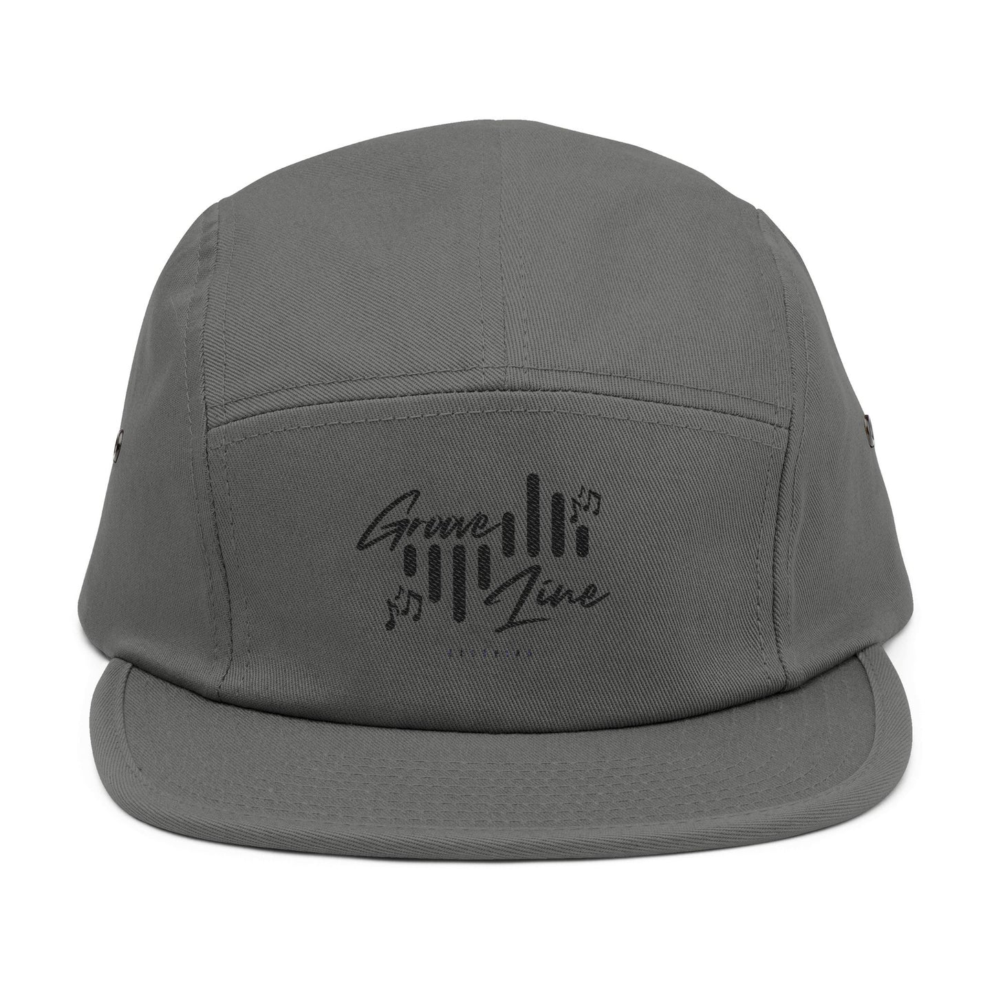 Groove Line Music 5-Panel Cap - Stylish Embroidered Hat for Music Lovers