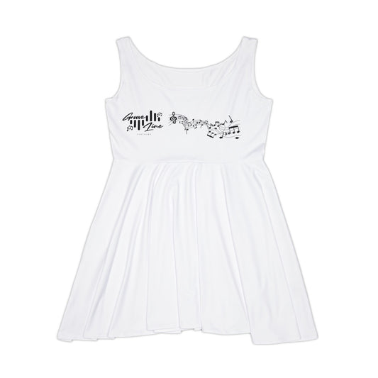 Women's Music Note  Dress - Cute Casual Dance Dress