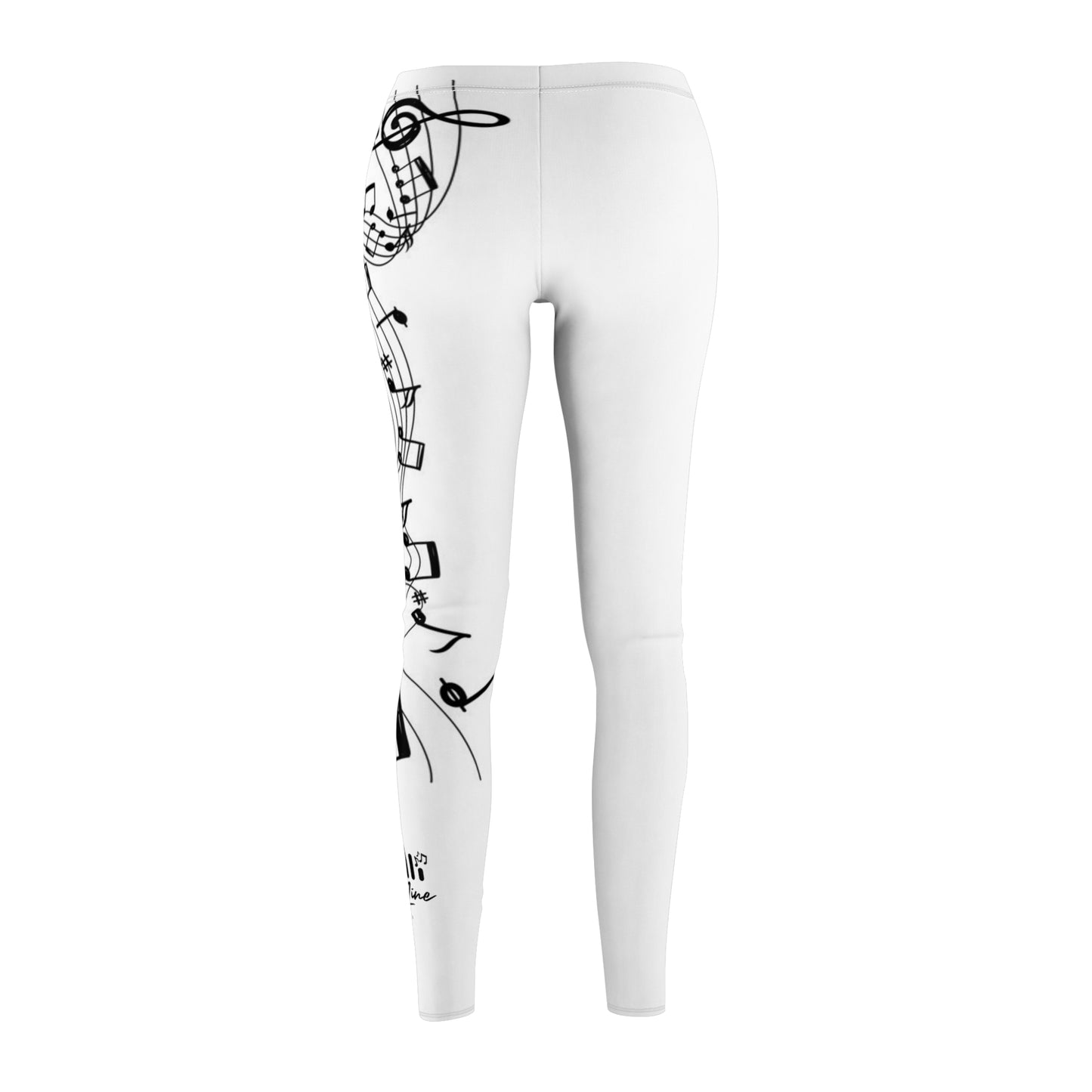 Chic Artistic Women's Leggings - Unique Black & White Design for Everyday Comfort