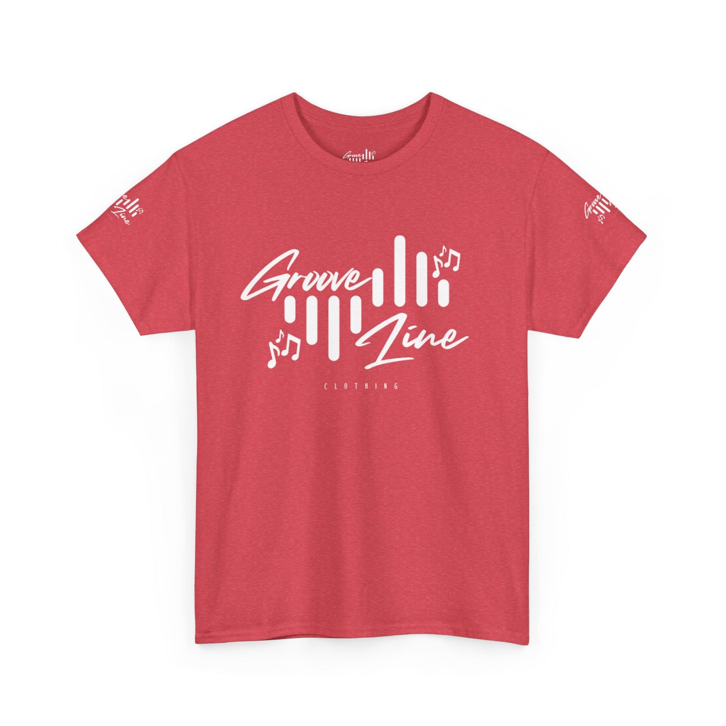 Groove Line's RED READY Edition Unisex Heavy Cotton Tee - Comfortable Everyday Essential