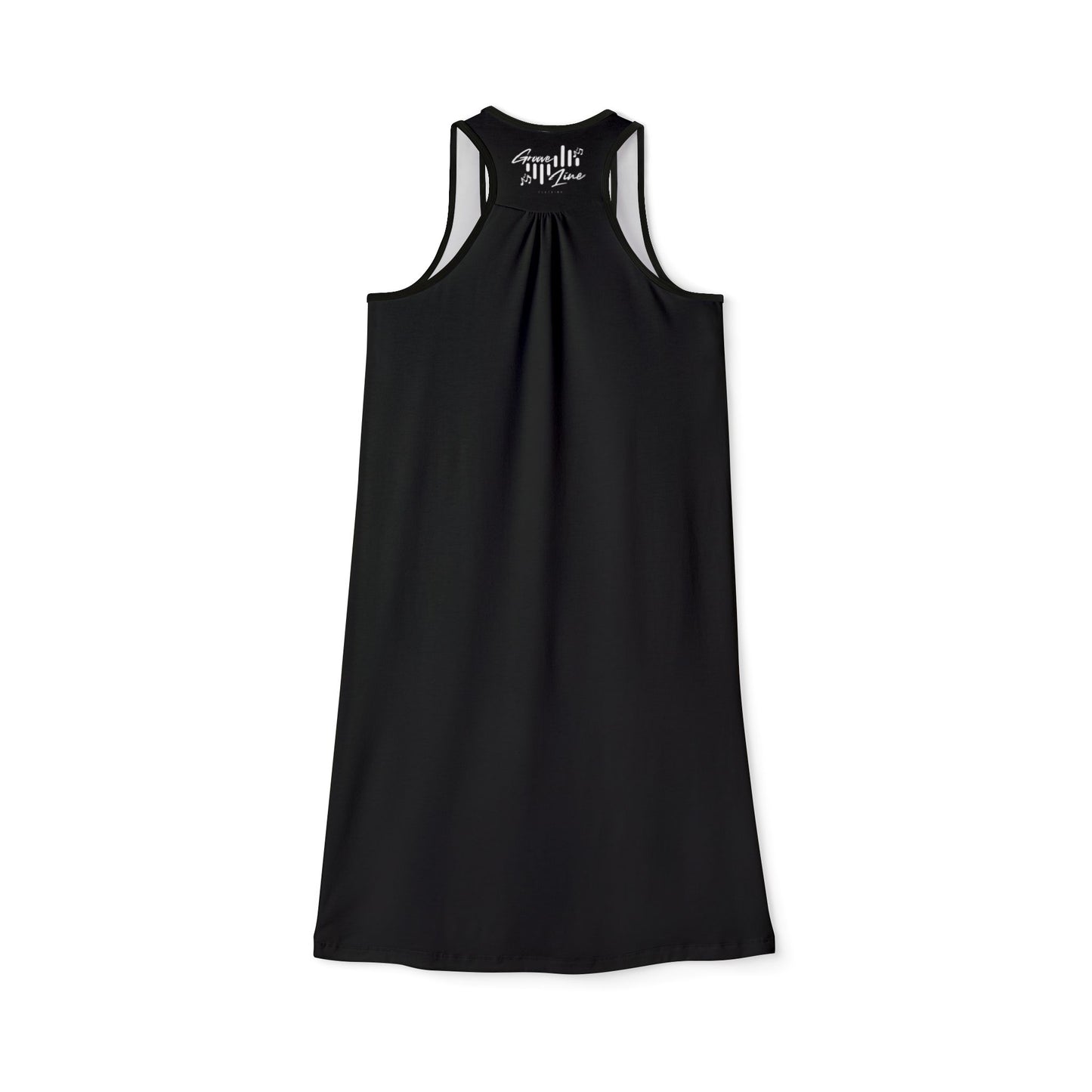 Groove Line Women's Black Racerback Dress - Casual Summer Vibe